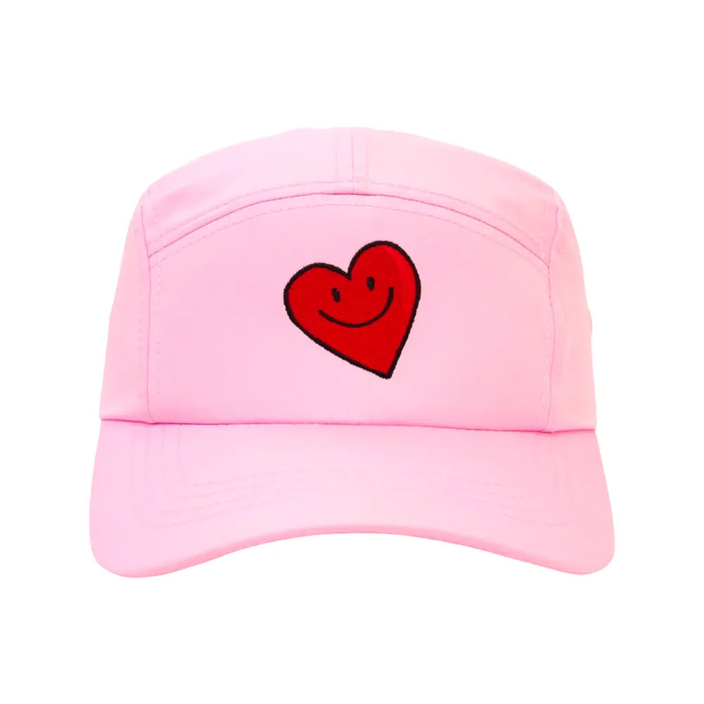 COLR by uLace Performance Runners Cap - Heart/Love Design - Cotton Candy Pink