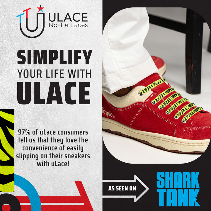 U-Lace Siliprint - Neon Yellow Zebra