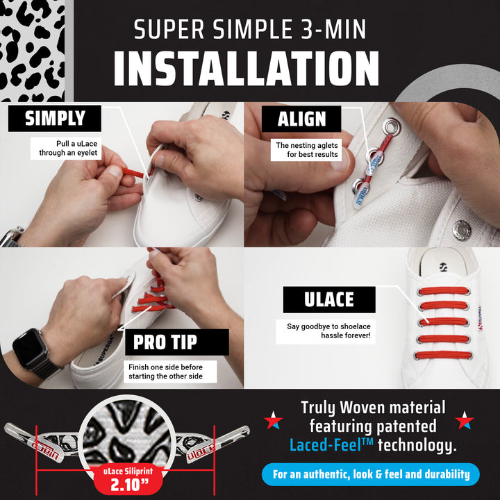 U-Lace Siliprint - Leopard