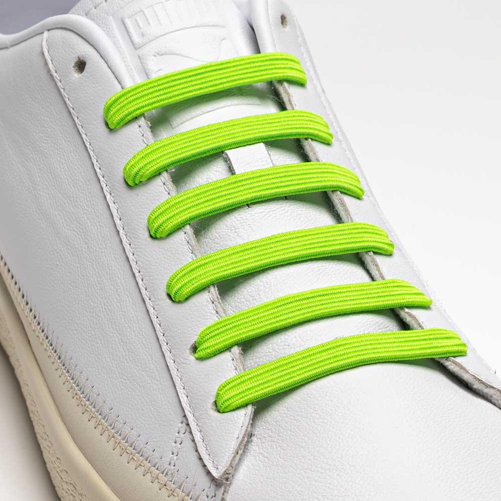 Lime Green Stretchy Shoe Laces - Classics | uLace U-Lace No-Tie Sneaker Laces Lime Green Stretchy Shoe Laces - Classics | uLace U-Lace No-Tie Sneaker Laces