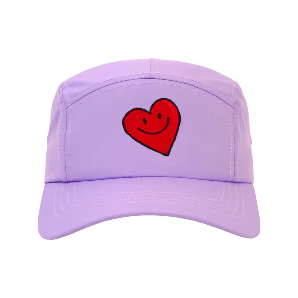 COLR by uLace Performance Runners Cap - Heart/Love Design - Lavender Purple