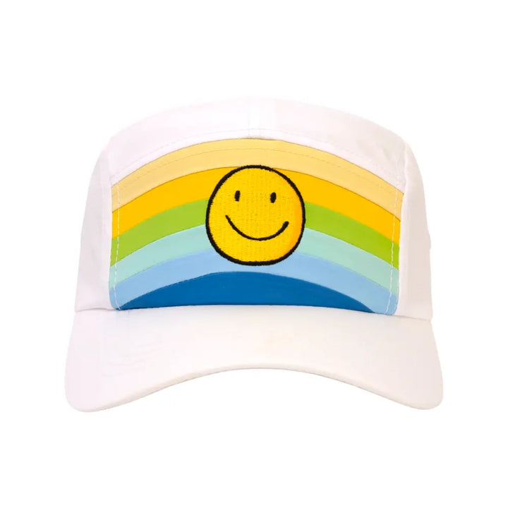 COLR by uLace Performance Runners Cap - Smiley Face/Happiness Design - Sunshine & Blue Skies