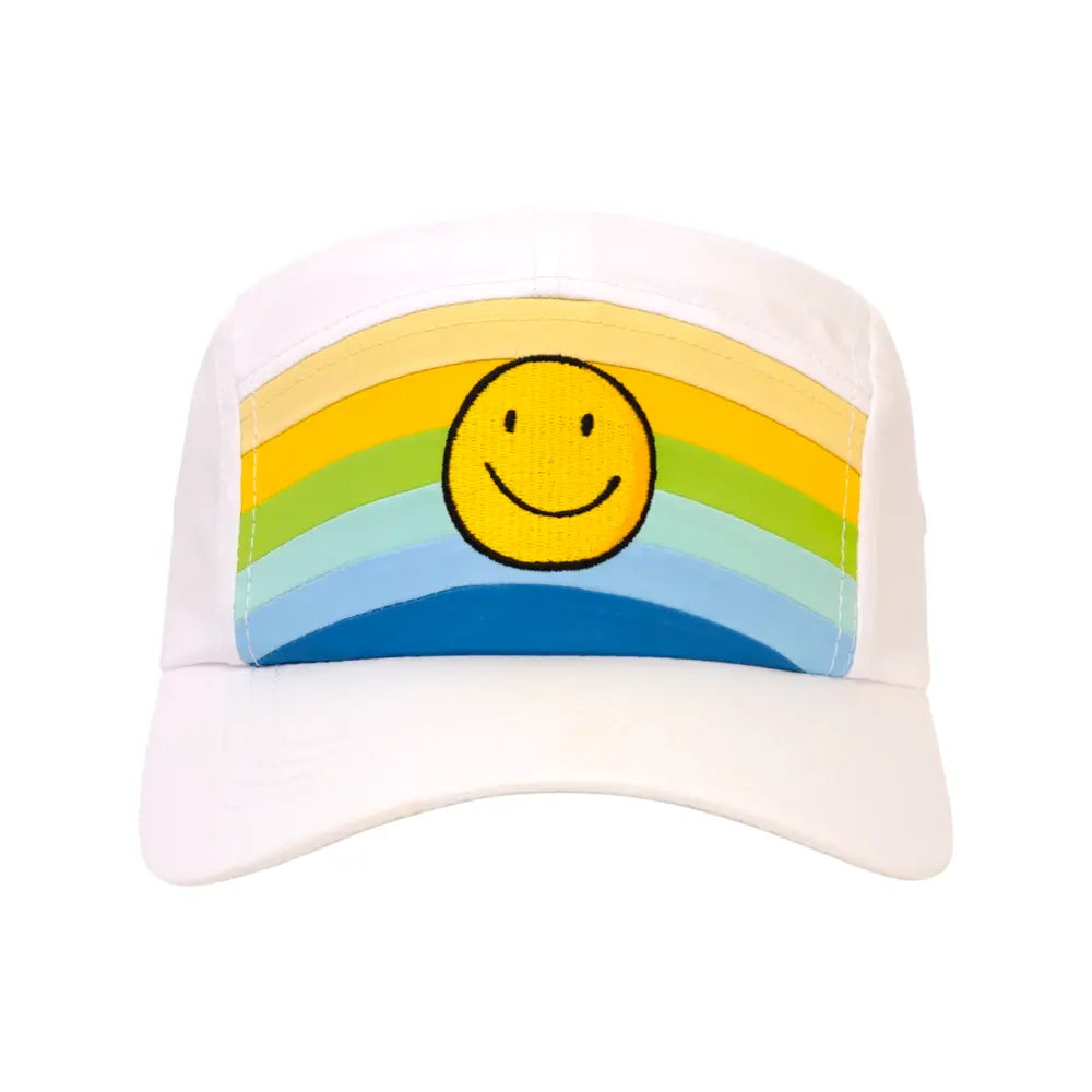 COLR by uLace Performance Runners Cap - Smiley Face/Happiness Design - Sunshine & Blue Skies