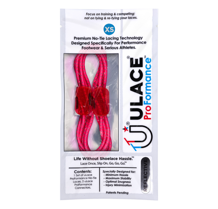 uLace ProFormance - Performance No-tie Laces - Shocking Pink