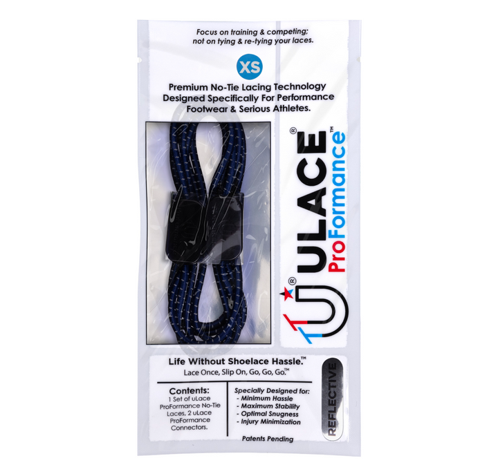 uLace ProFormance - Performance No-tie Laces - Light Navy Blue