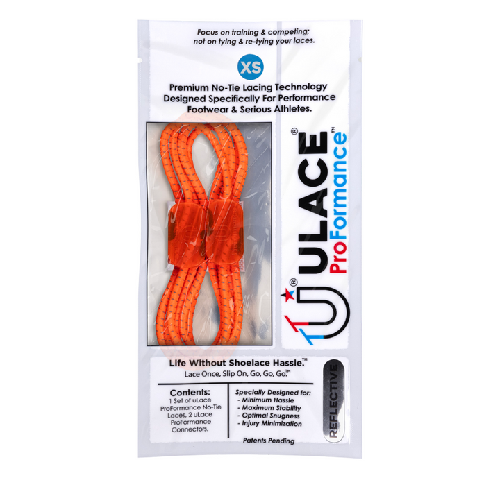 uLace ProFormance - Performance No-tie Laces - Neon Orange