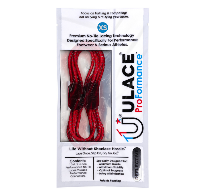 uLace ProFormance - Performance No-tie Laces - Scarlet Red
