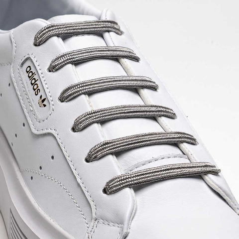 U-Lace Slims - Metalic Silver