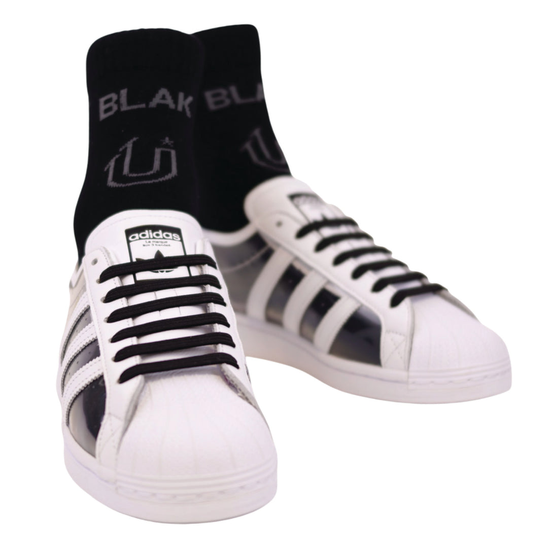 COLR By uLace Mid-Calf Socks - Black