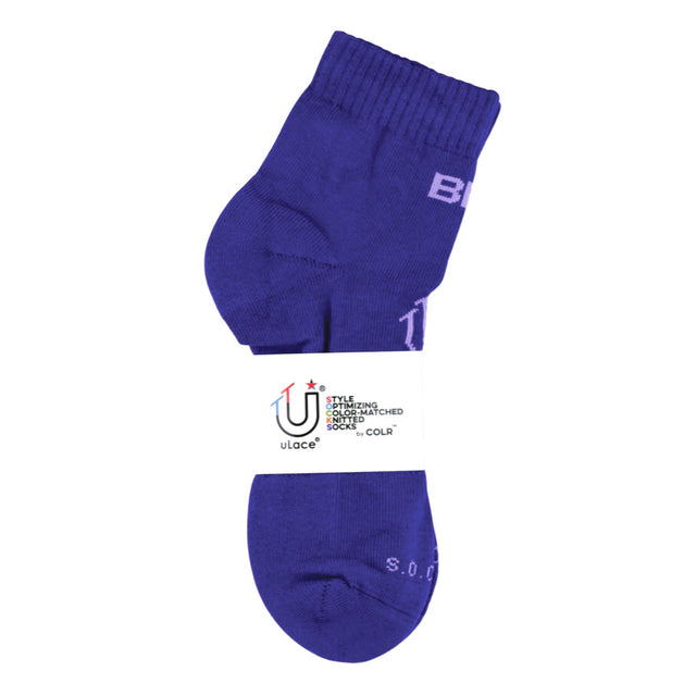 COLR By uLace Mid-Calf Socks - Bright Purple