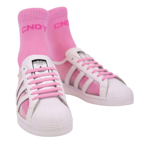 COLR By uLace Mid-Calf Socks - Cotton Candy