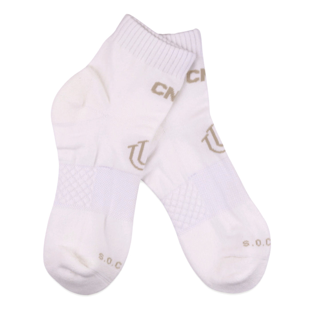 COLR By uLace Mid-Calf Socks - Canvas / Off-White