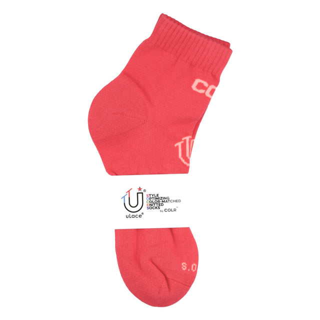 COLR By uLace Mid-Calf Socks - Coral