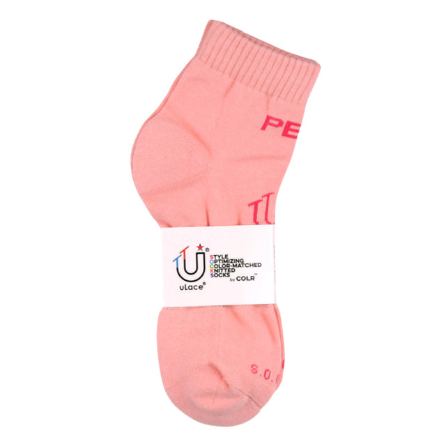 COLR By uLace Mid-Calf Socks - Peach