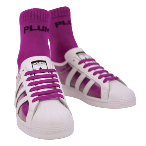 COLR By uLace Mid-Calf Socks - Plum