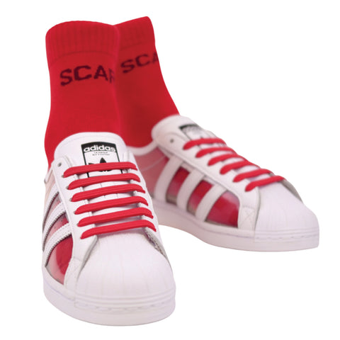COLR By uLace Mid-Calf Socks - Scarlet