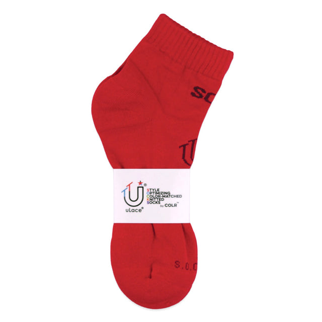 COLR By uLace Mid-Calf Socks - Scarlet